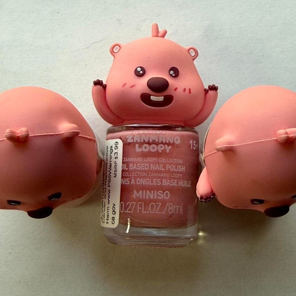 MINISO Zanmang Loopy Collection Oil-Based Nail Polish - Color 01 Pink